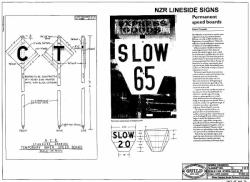 Lineside Signs - Speed Boards etc