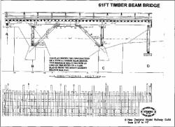 61ft Timber Beam Bridge - Mt Egmont Branch